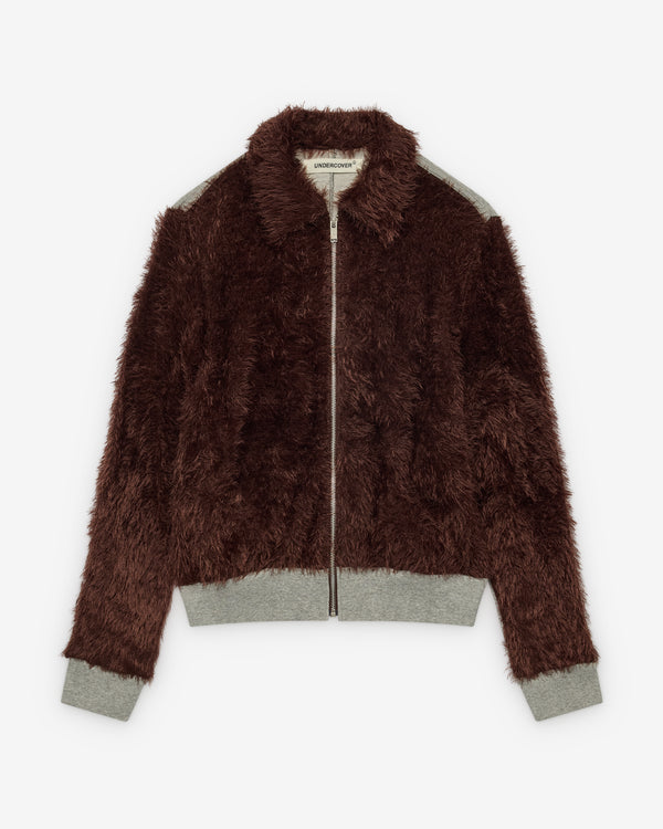 Undercover - Women's Contrast Zip Sweater - (Brown)