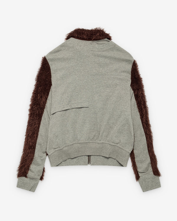 Undercover - Women's Contrast Zip Sweater - (Brown)