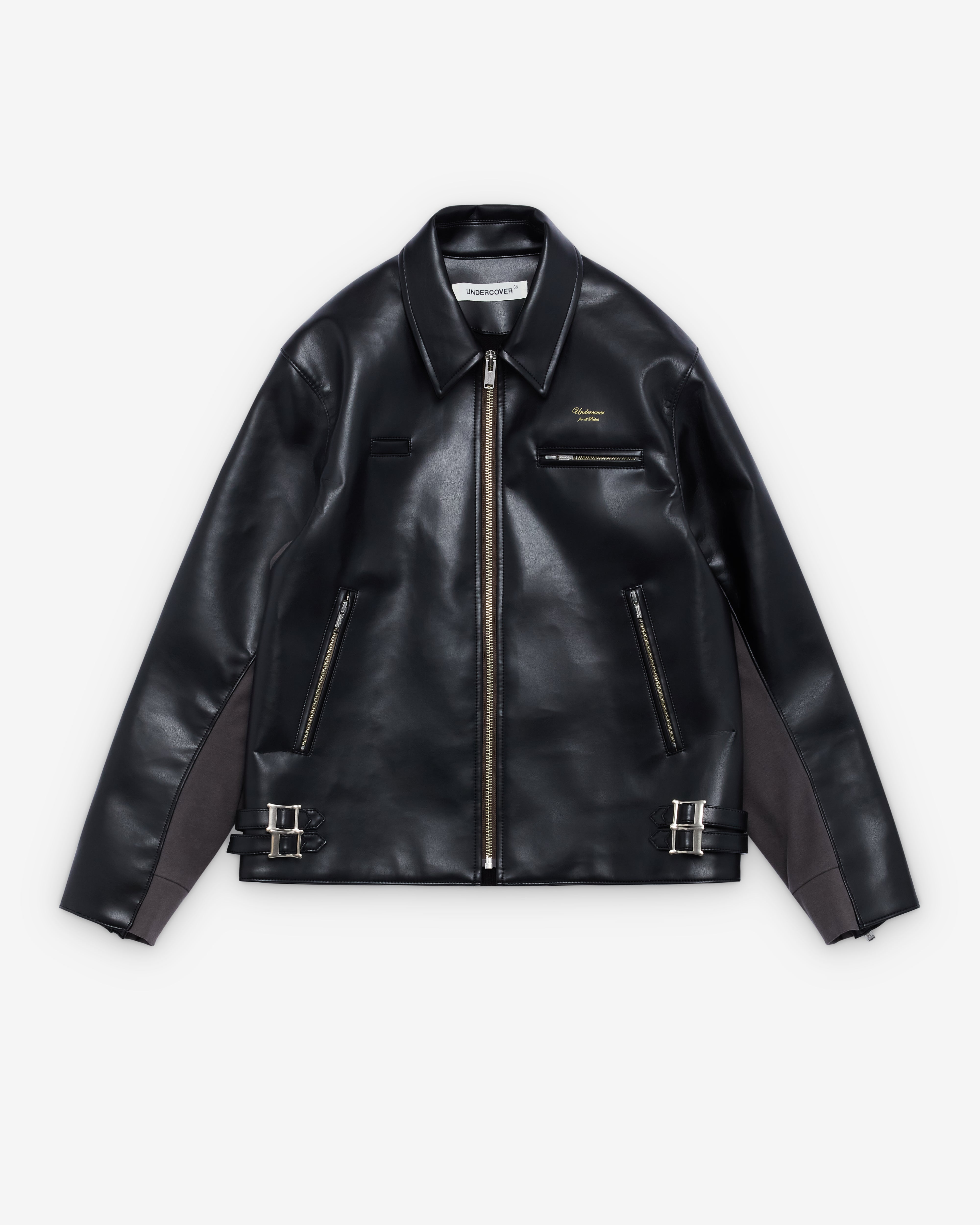 Undercover: Men's Leather Jacket (Black) | DSML E-SHOP