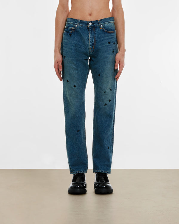 Undercover - Men’s Insect Embroidery Jeans - (Light Blue)
