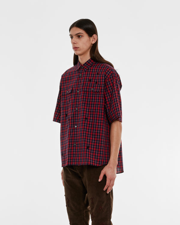 Undercover - Men’s Insect Check Shirt - (Red)