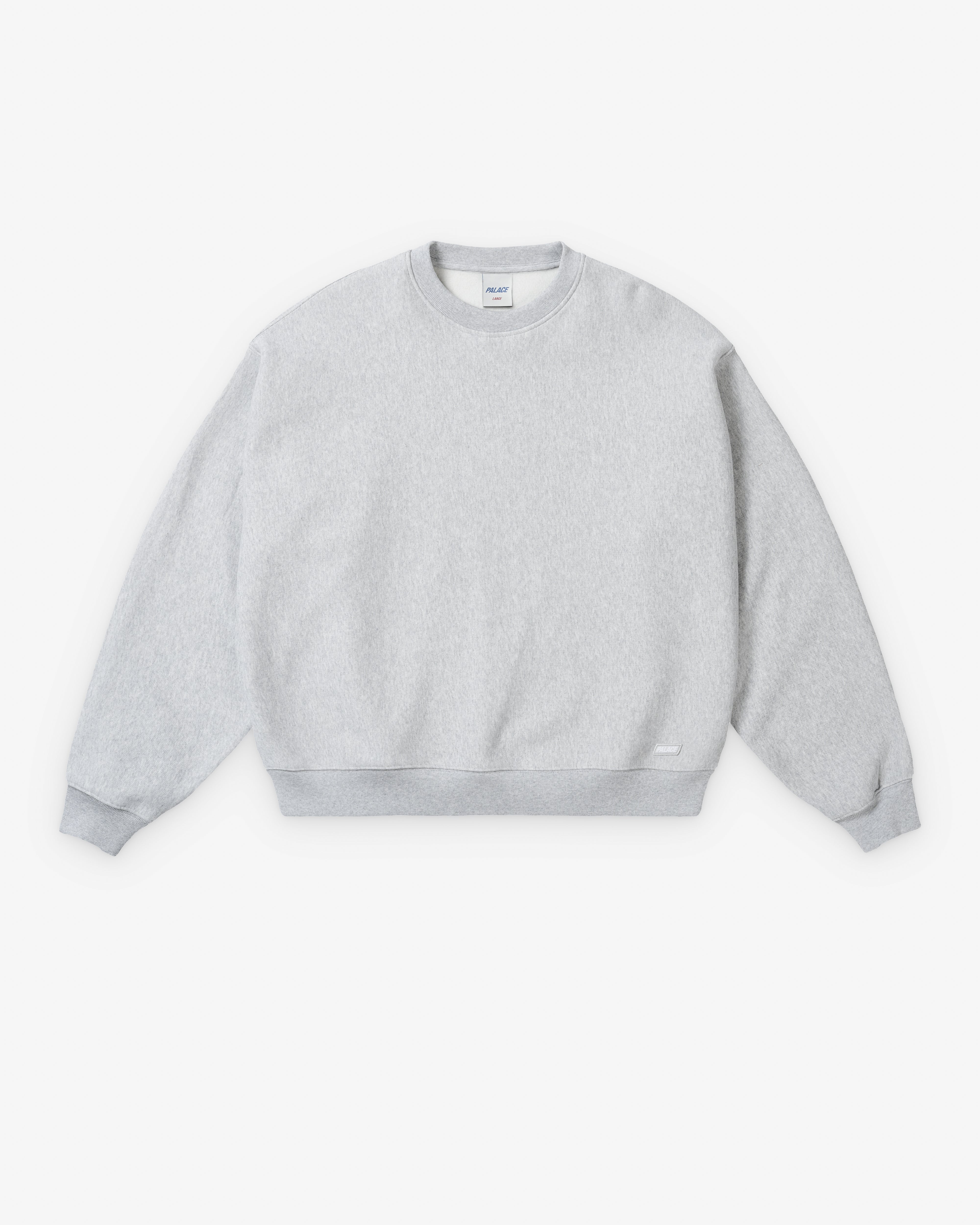 Palace: Unisex Crew (Grey Marl) | Dover Street Market London