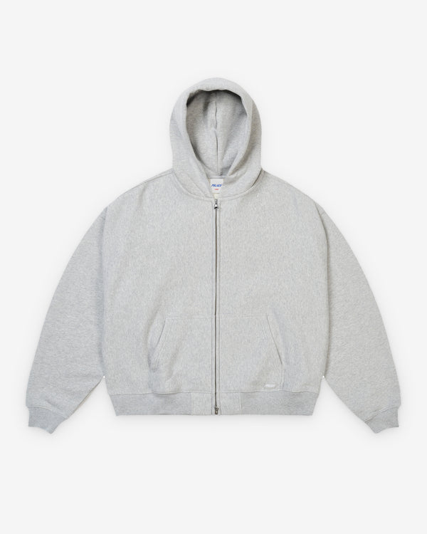 Palace - Men's Unisex Zip Hood - (Grey Marl)