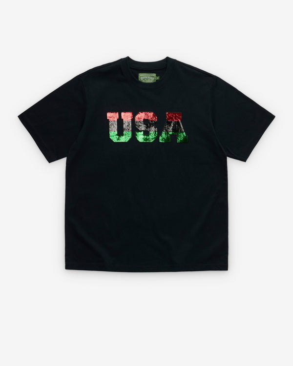 Denim Tears - Men's USA Sequin T-shirt - (Black)
