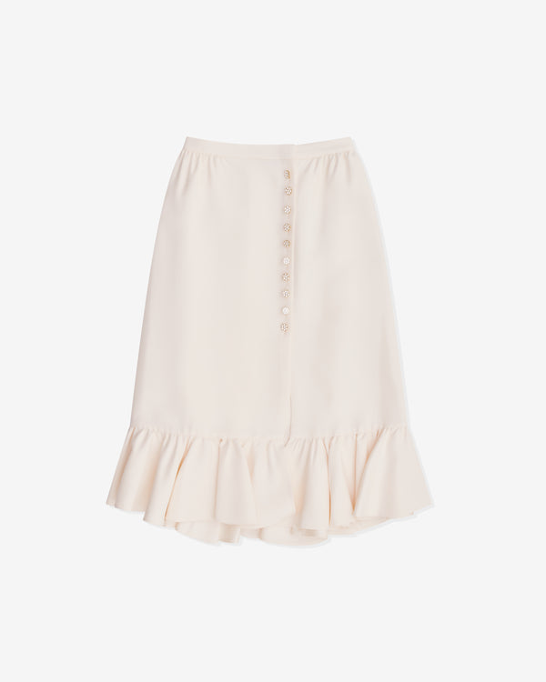 Valentino - Women's Crepe Couture Skirt - (Ivory)