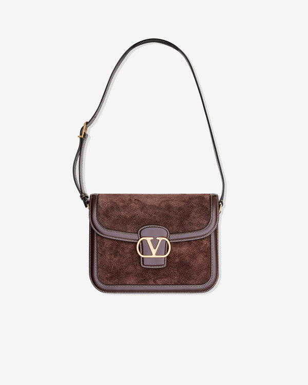 Valentino Garavani - 9TO5 Suede Shoulder Bag - (Brown)