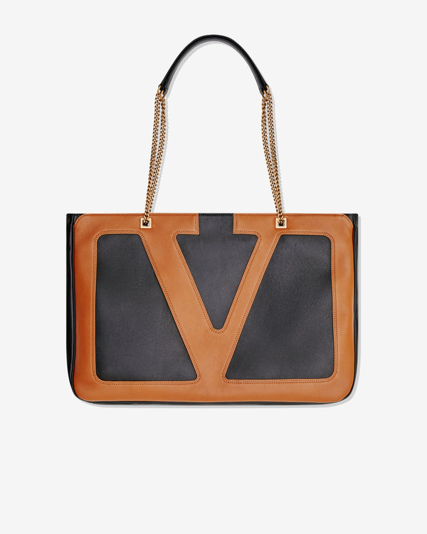 Valentino - Viva Superstar Large Shopping Bag - (Black/Brown)