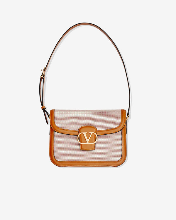 Valentino Garavani - 9TO5 Canvas Shoulder Bag - (Beige)