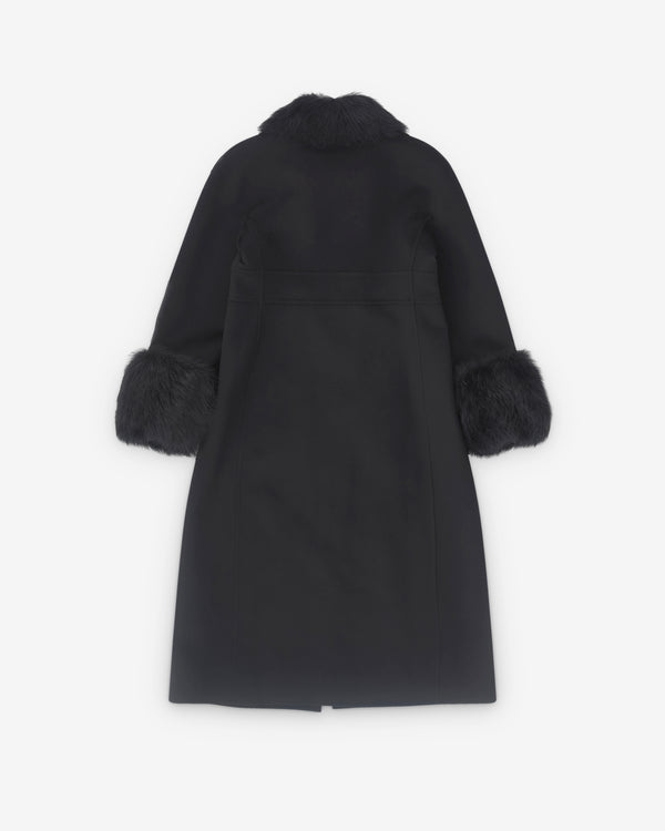 Valentino - Women’s Compact Drap Coat - (Black)