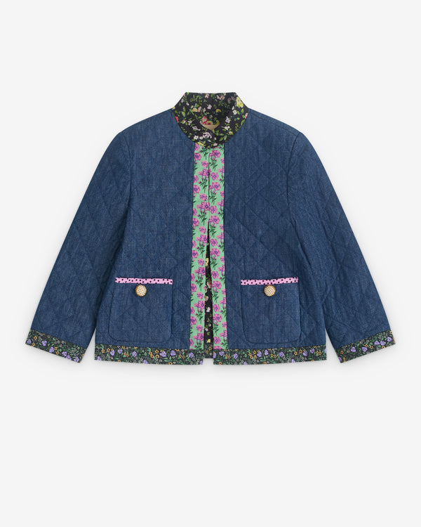 Valentino - Women’s Chambray Denim Jacket - (Blue)