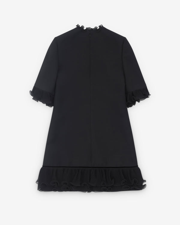 Valentino - Women’s Crepe Couture Short Dress - (Black)