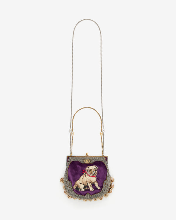 Valentino Garavani - Nellcote Fairytales Velvet Clutch - (Purple/Multicolour)