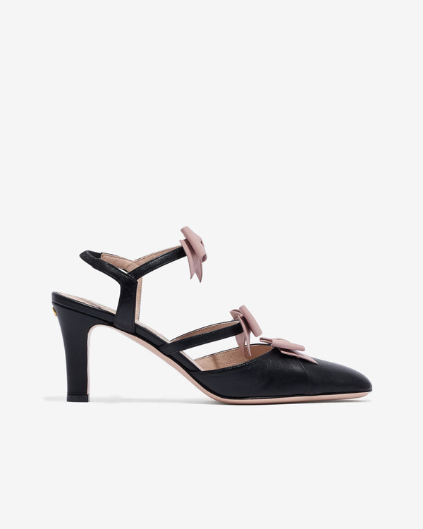 Valentino Garavani - Women’s Bow Sling Back Heel - (Black)