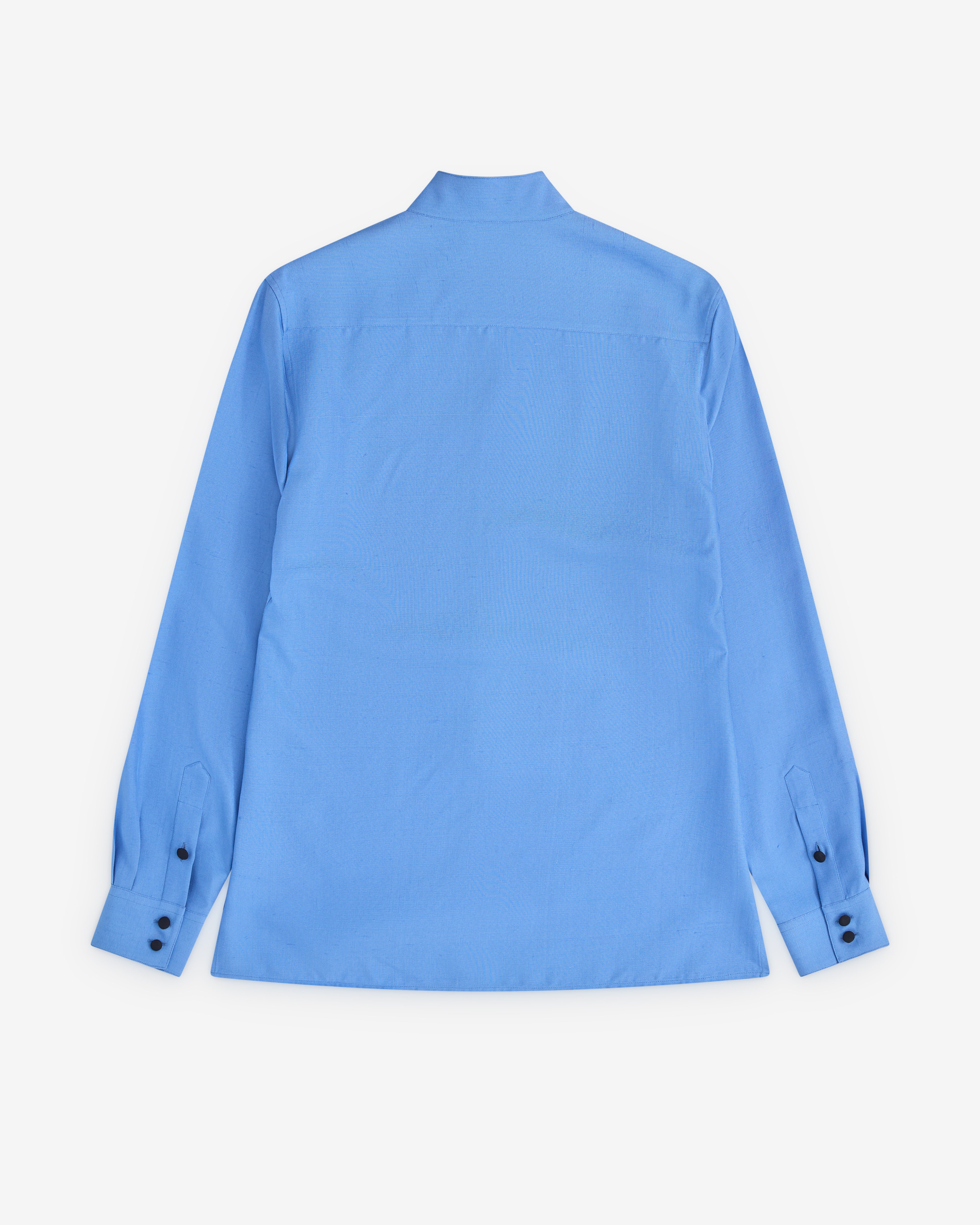 Valentino: Men's Oxford Silk Shirt With Toggle (Provence