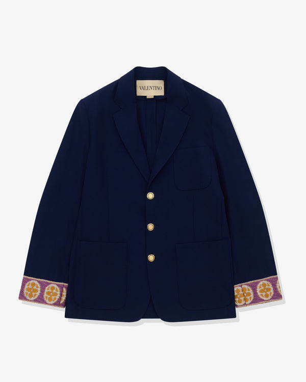 Valentino - Men’s Single-Breasted Jacket - (Navy)