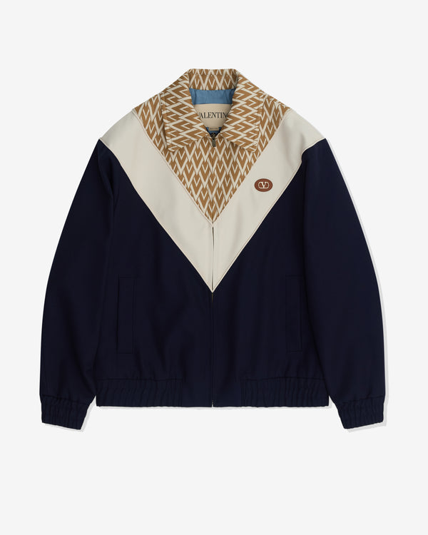 Valentino - Men’s Zip V-Logo Jacket - (Blue)