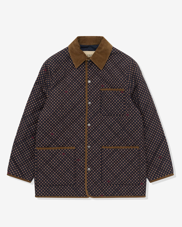 Valentino - Men’s Quilted Nylon Jacket - (Blue/Sand/Ivory)