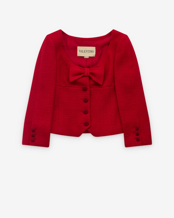 Valentino - Women's Bow Detail Jacket - (Red)