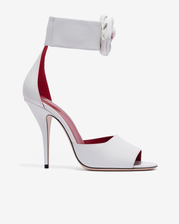 Valentino Garavani  - Women's Drip Rose Kidskin Sandal - (White)