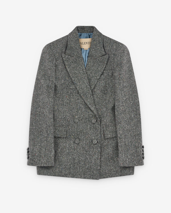 Valentino - Women's Double Breasted Blazer - (Ivory/Black)