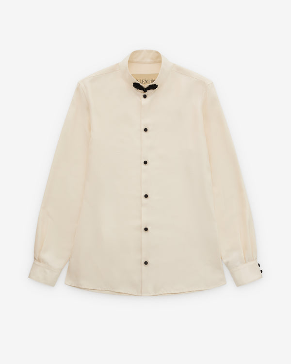 Valentino - Women's Stand Collar Shirt - (Ivory)