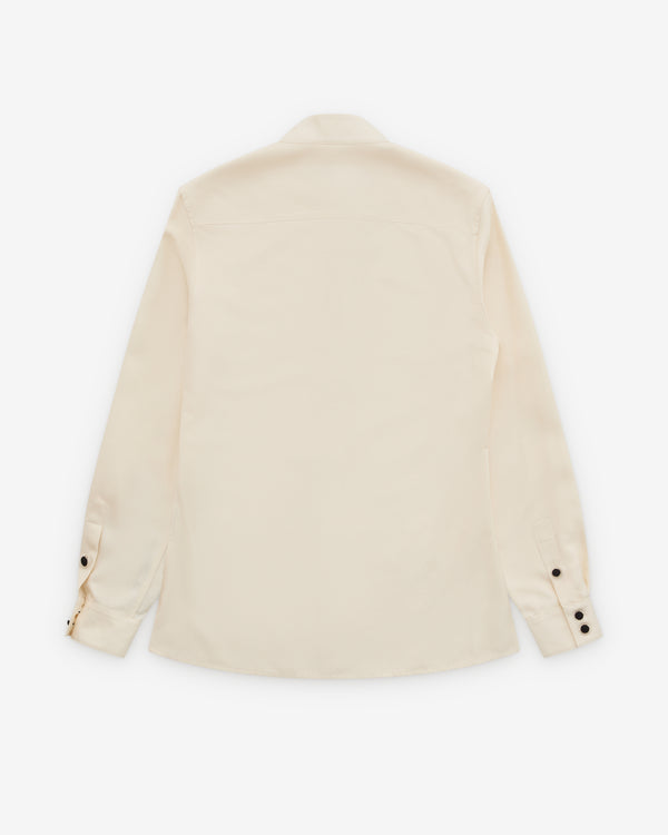 Valentino - Men's Stand Collar Shirt - (Ivory)