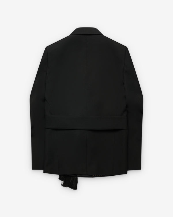 Valentino - Men's Tassel Tie Balzer - (Black)