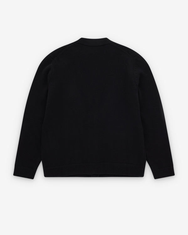 Valentino - Men's Logo Patch Cardigan - (Black)