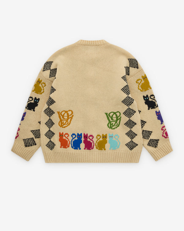 Valentino - Men's Cat Cardigan - (Beige)