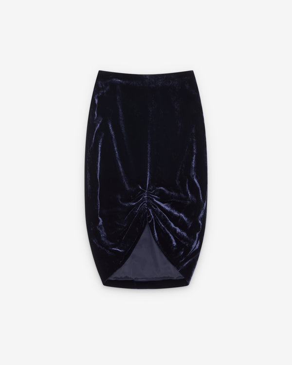 Valentino - Women's Velvet Skirt - (Navy)