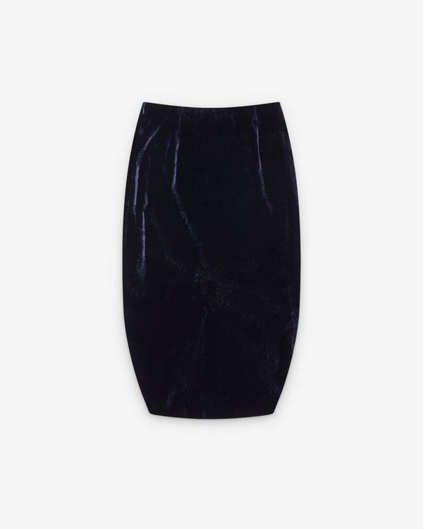 Valentino - Women's Velvet Skirt - (Navy)
