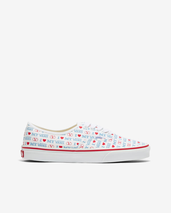 Valentino Garavani - Women's Vans Low-Top Trainer - (White/Blue/Red)