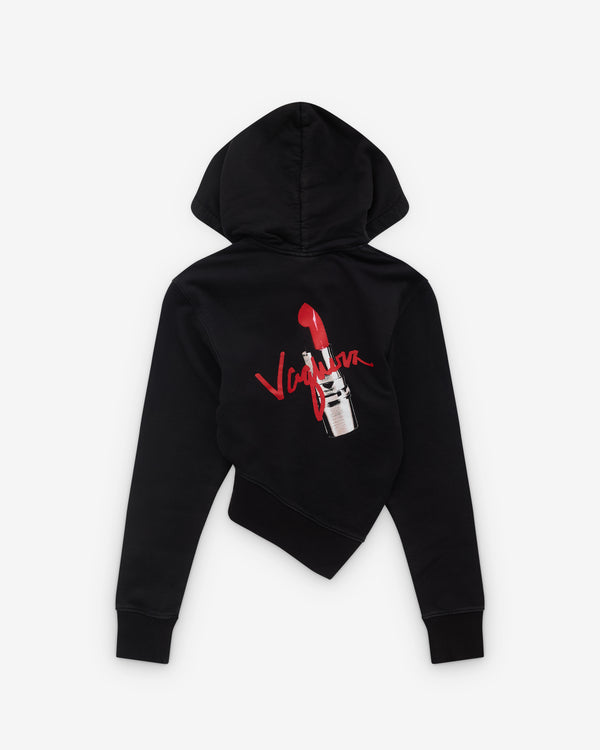 Vaquera - Women’s Twisted Hoodie - (Faded Black)