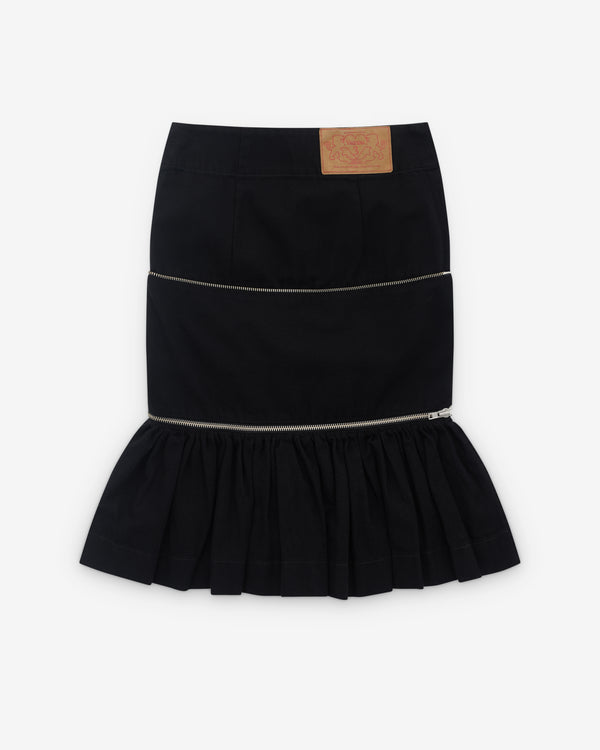 Vaquera - Women’s Women Painted Workwear Skirt - (Black)