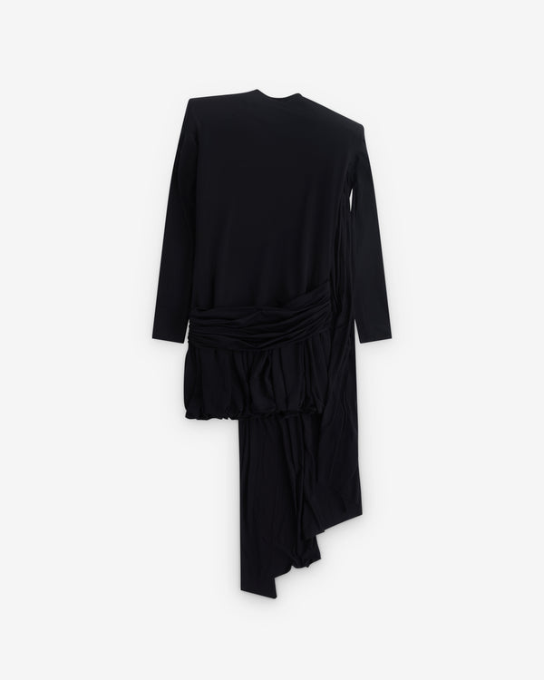 Vaquera - Women’s Draped Dress- (Black)