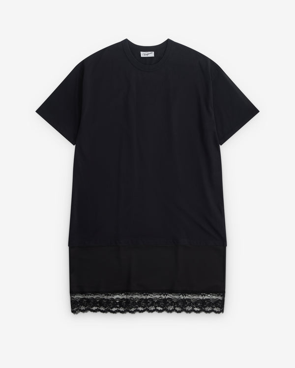 Vaquera - Women’s Layered T-Shirt Dress - (Faded Black)