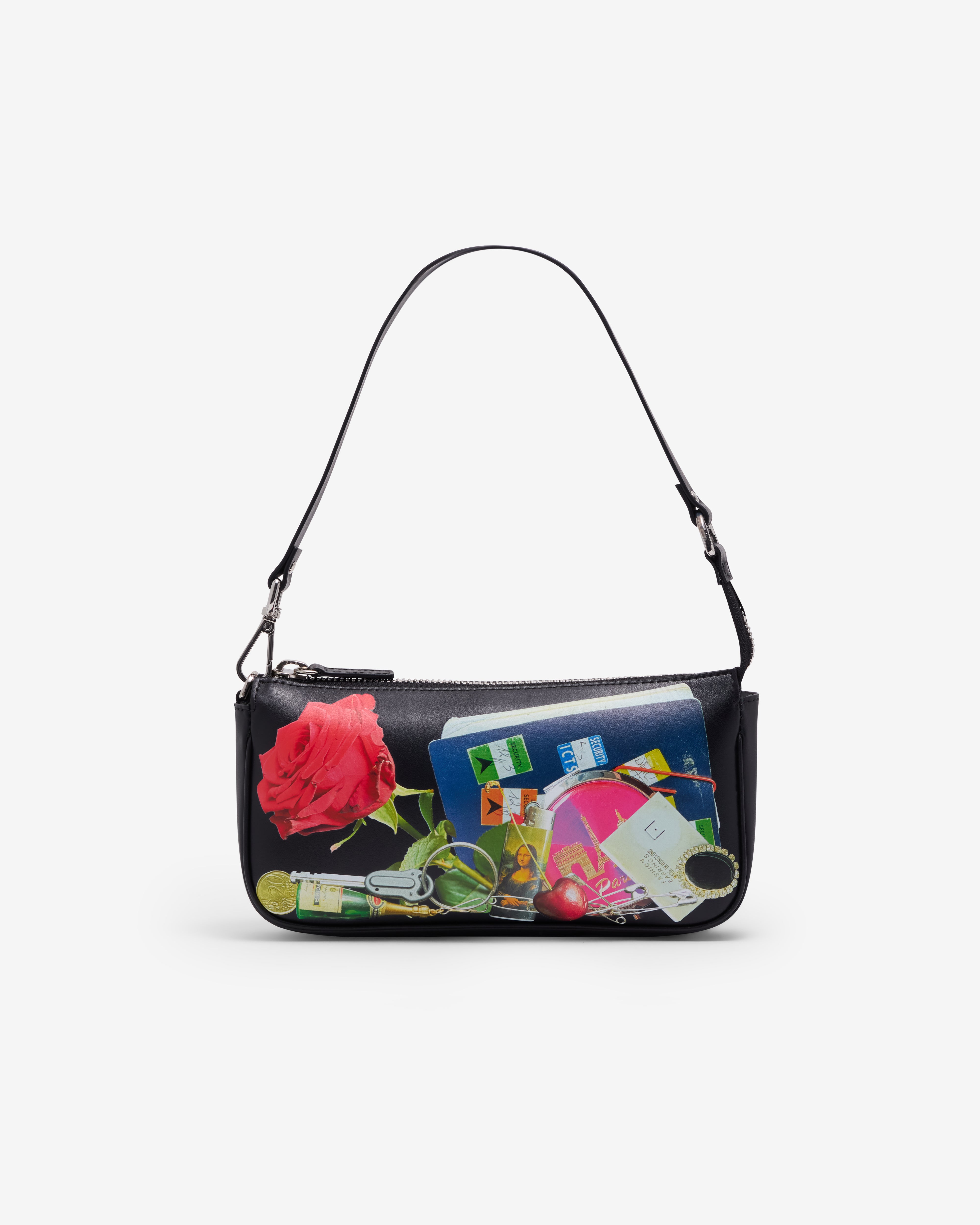Vaquera: Women's Trompe L'Oeil Pochette Bag (Black) | Dover Street