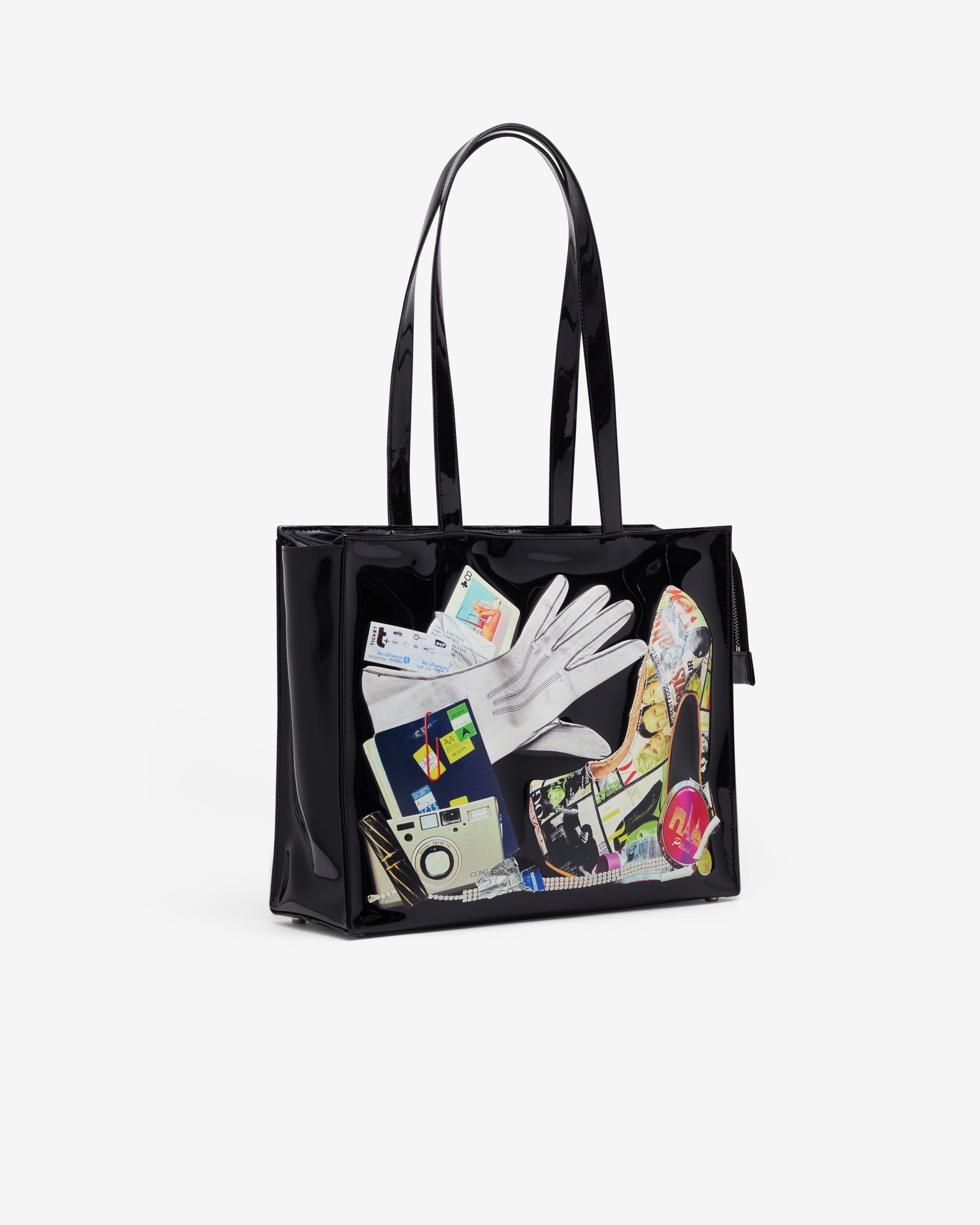 Vaquera: Women's Trompe L'Oeil Tote Bag (Black) | Dover Street