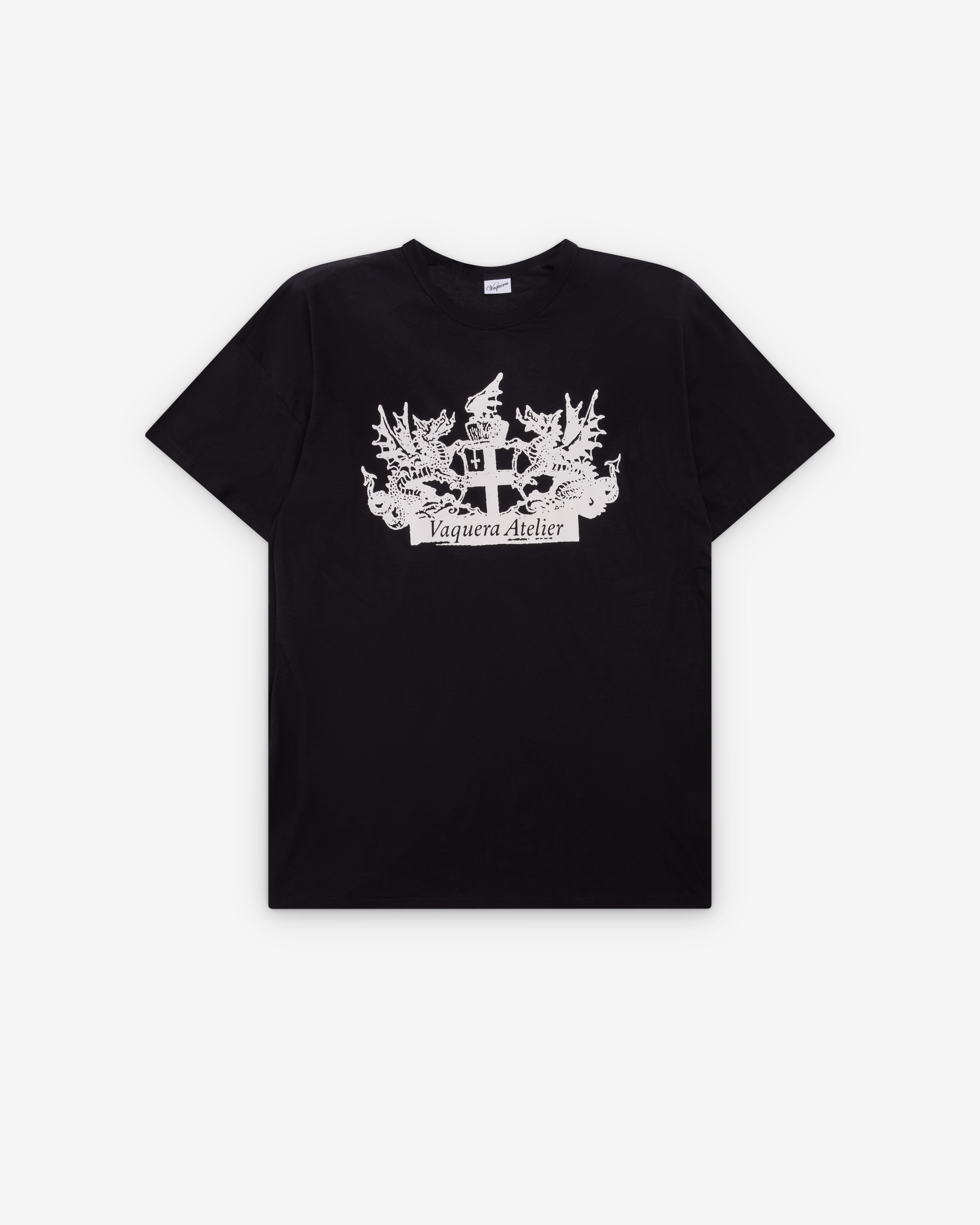 Vaquera: Women's Crest Logo T-Shirt (Black) | Dover Street Market
