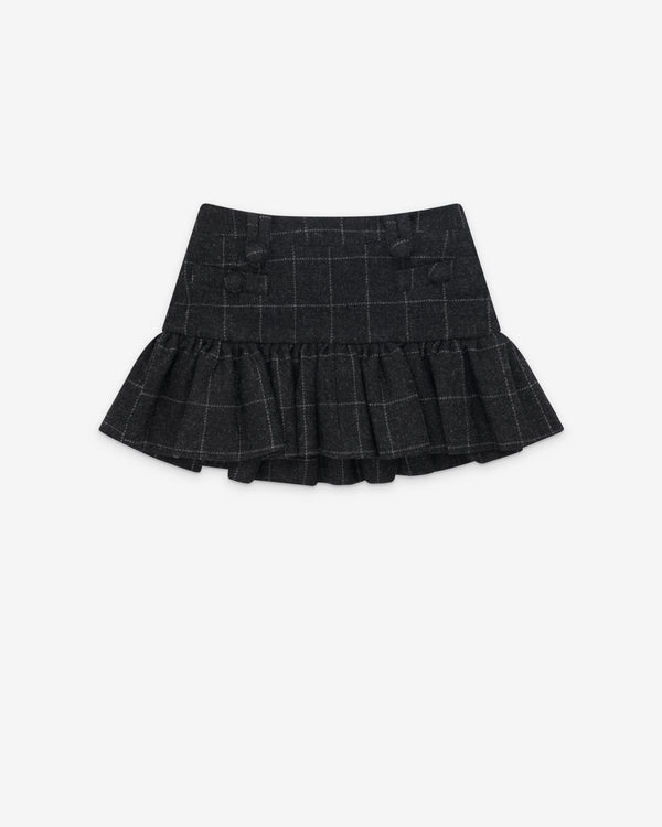 Vaquera - Women's Melton Peplum Skirt - (Black)