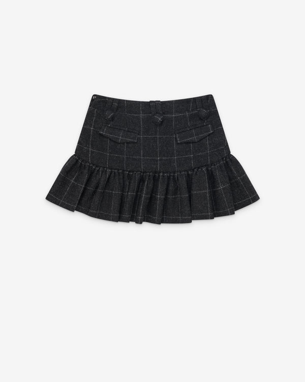 Vaquera - Women's Melton Peplum Skirt - (Black)