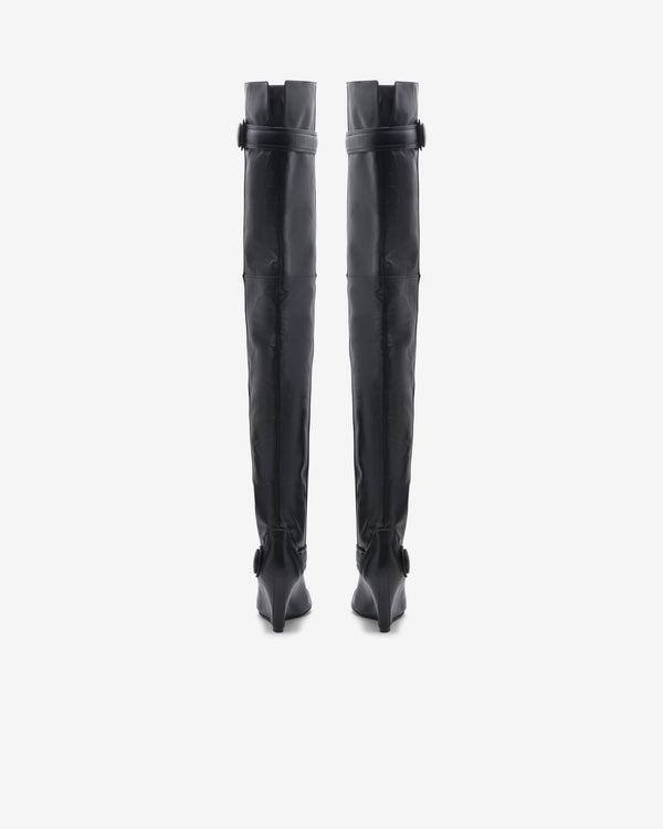 Vaquera - Women's Thigh High Leather Boot - (Black)