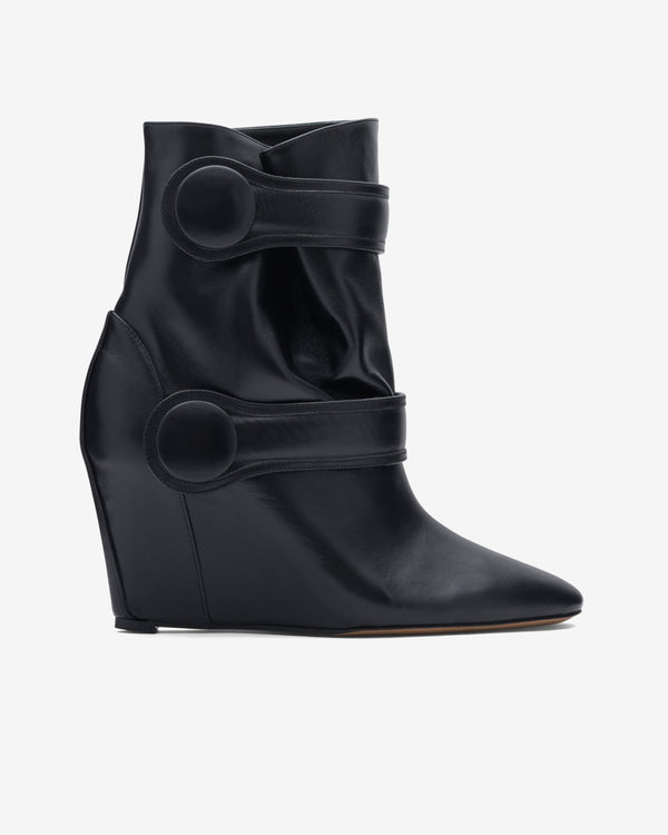 Vaquera - Women's Leather Ankle Boot - (Black)