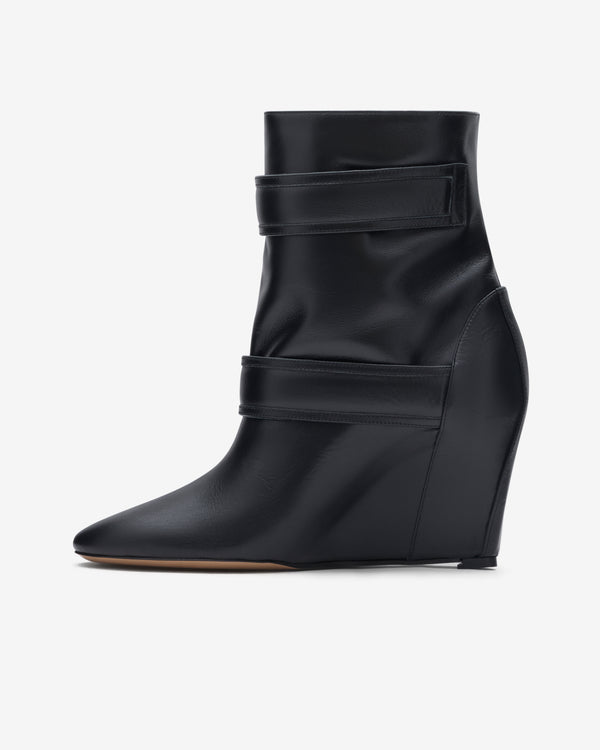 Vaquera - Women's Leather Ankle Boot - (Black)