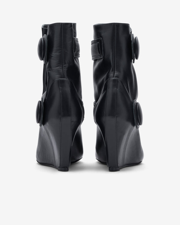 Vaquera - Women's Leather Ankle Boot - (Black)