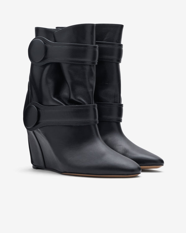 Vaquera - Women's Leather Ankle Boot - (Black)