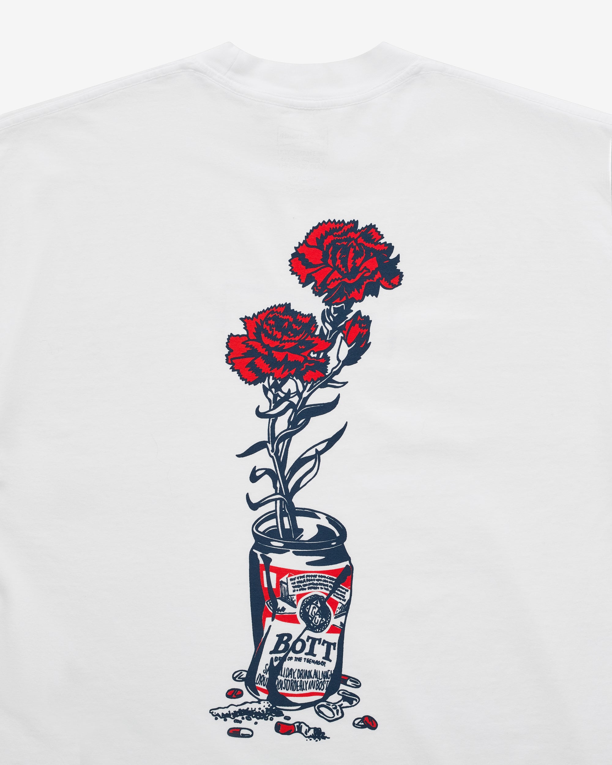 Wasted Youth: Bott Flower Can T-Shirt (White) | DSML E-SHOP