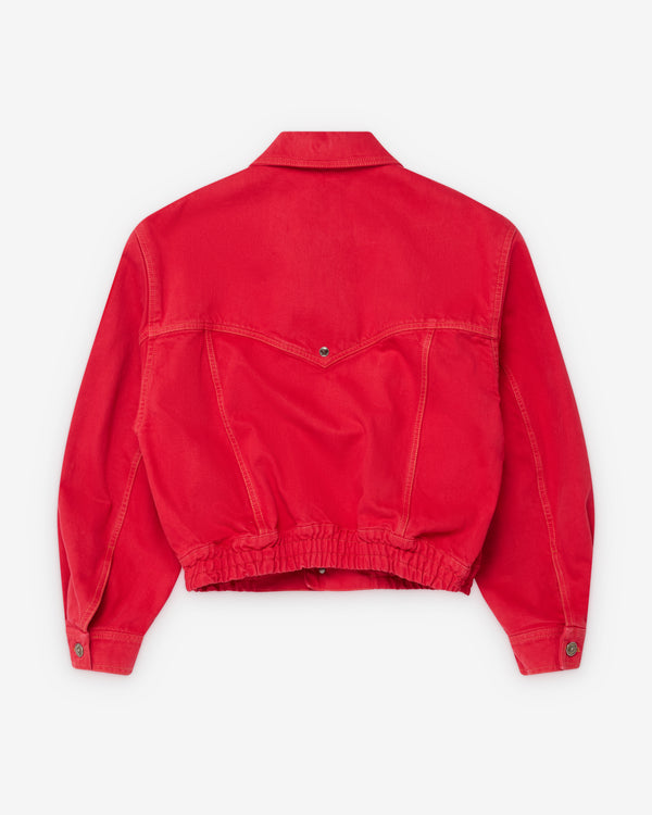Versace  - Women's Oversized Denim Blouson - (Red)
