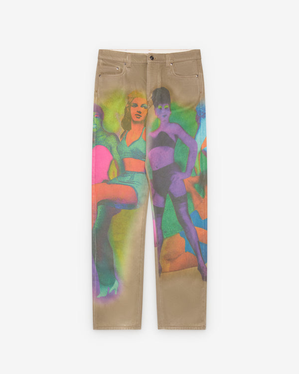 Versace  - Women's Printed Straight Jeans - (Multi)