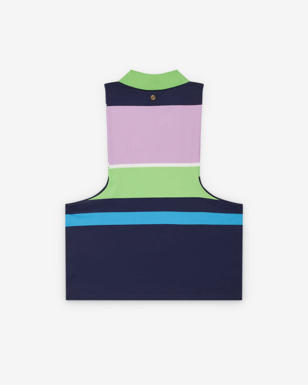 Versace  - Women's Striped Cotton-Jersey Tank Top - (Multi)